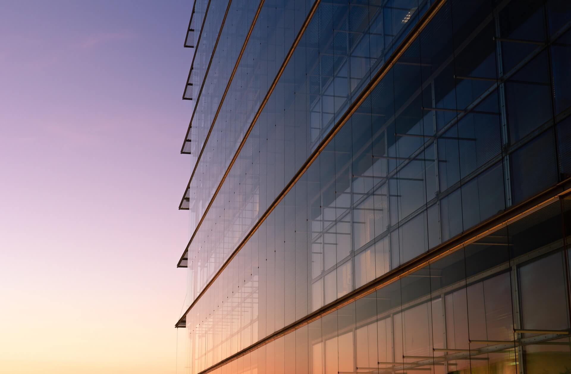 Glass building